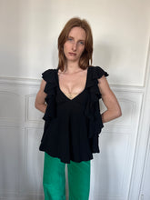 Load image into Gallery viewer, 1970s Biba crepe blouse