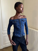 Load image into Gallery viewer, y2k Plein Sud denim top