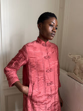 Load image into Gallery viewer, 1960s quilted silk brocade coat
