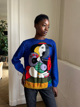Load image into Gallery viewer, 1990s handmade Picasso sweater