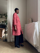 Load image into Gallery viewer, 1960s quilted silk brocade coat