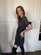 Load image into Gallery viewer, 1970s polka dots mini dress