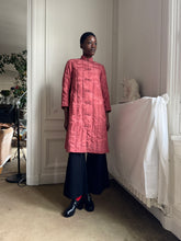 Load image into Gallery viewer, 1960s quilted silk brocade coat