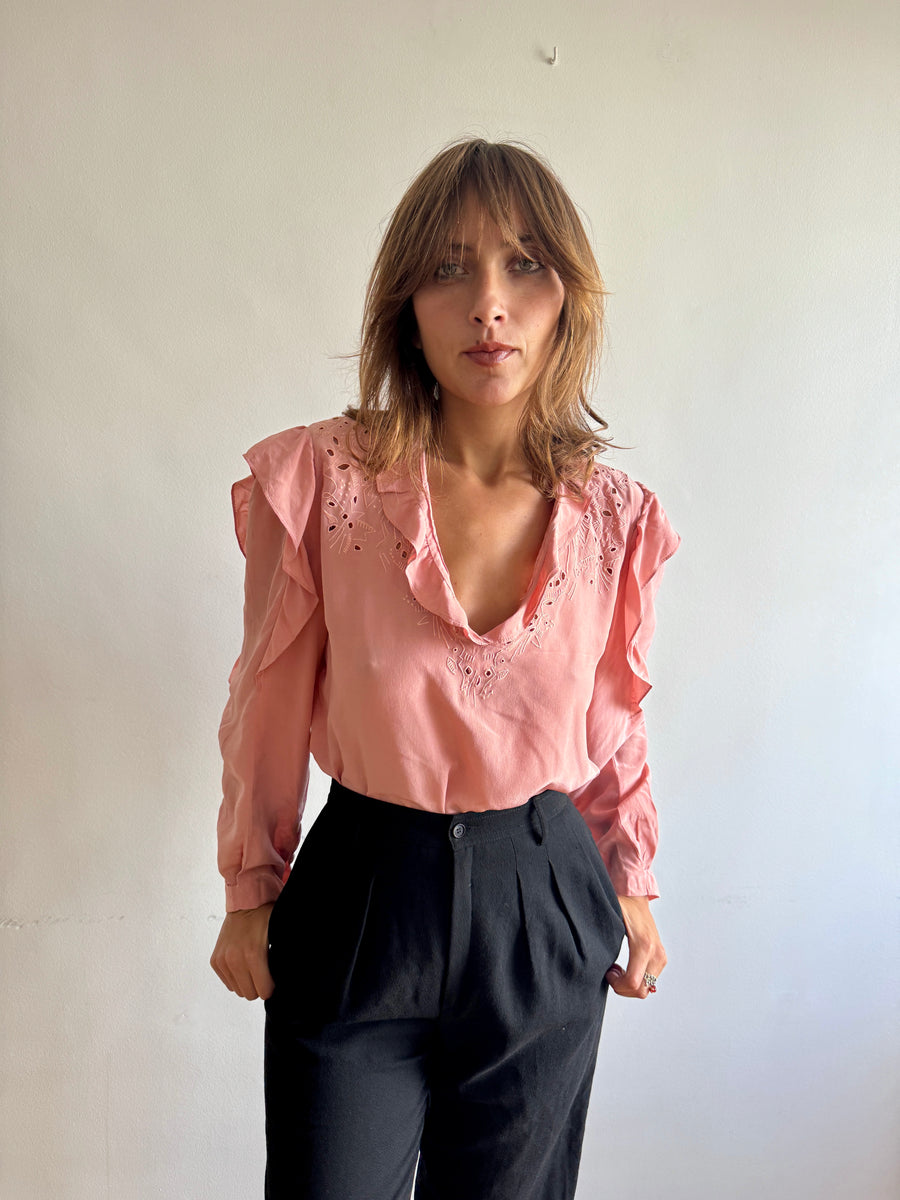 注目の福袋！ Emmanuelle 1970s Khanh Vintage Souvenir – blouse トップス