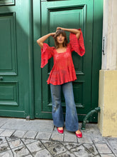 Load image into Gallery viewer, 1970s Biba lace blouse