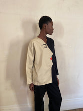 Load image into Gallery viewer, 1980s face blouse