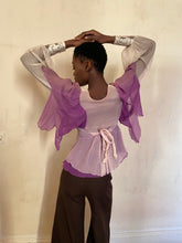 Load image into Gallery viewer, 1970s pieced chiffon blouse