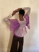 Load image into Gallery viewer, 1970s pieced chiffon blouse