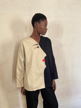 Load image into Gallery viewer, 1980s face blouse