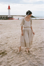 Load image into Gallery viewer, 1970s Yves Saint Laurent oatmeal and gold set