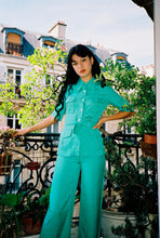 Load image into Gallery viewer, 1970s green safari suit