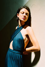 Load image into Gallery viewer, 1970s Renata dark navy jersey jumpsuit