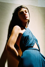 Load image into Gallery viewer, 1970s Renata dark navy jersey jumpsuit