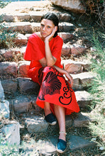 Load image into Gallery viewer, 1970s red floral kaftan