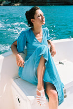 Load image into Gallery viewer, 1970s Chacok blue dress