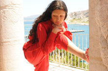 Load image into Gallery viewer, 1970s Kenzo red cotton set