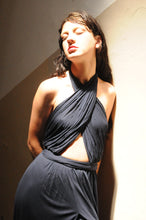 Load image into Gallery viewer, 1970s Renata dark navy jersey jumpsuit