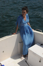 Load image into Gallery viewer, 1970s Chacok blue dress