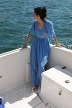 Load image into Gallery viewer, 1970s Chacok blue dress