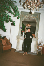 Load image into Gallery viewer, 1970s Georges Rech embroidered jersey jumpsuit