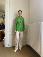 Load image into Gallery viewer, 1960s deadstock bright green safari jacket