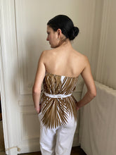 Load image into Gallery viewer, 1980s french boutique jumpsuit palm print