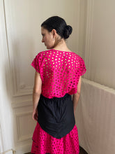 Load image into Gallery viewer, 1980s hot pink & black set