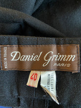 Load image into Gallery viewer, 1980s black wool pants