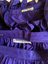 Load image into Gallery viewer, 1970s Yves Saint Laurent purple silk taffeta set