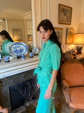 Load image into Gallery viewer, 1970s green safari suit