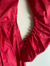 Load image into Gallery viewer, 1970s Georges Rech red taffeta dress