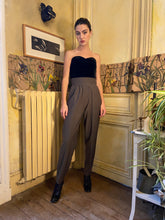 Load image into Gallery viewer, 1980s Yves Saint Laurent olive suit