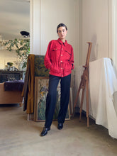 Load image into Gallery viewer, 1990s Jean Paul Gaultier Junior red jersey jacket