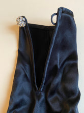 Load image into Gallery viewer, 1970s Georges Rech satin open back gown