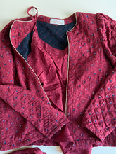 Load image into Gallery viewer, 1970s Renata dark red silk set