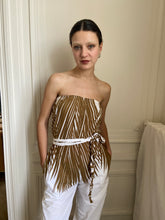 Load image into Gallery viewer, 1980s french boutique jumpsuit palm print