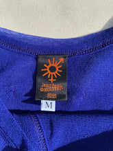 Load image into Gallery viewer, 1990s Jean Paul Gaultier blue mesh dress
