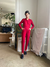 Load image into Gallery viewer, 1980s red jumpsuit