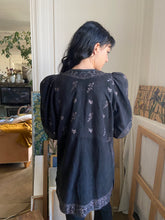 Load image into Gallery viewer, 1970s Janet Ibbotson painted suede jacket