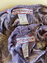 Load image into Gallery viewer, 1970s Chacok lilac novelty print set