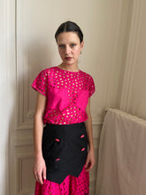 Load image into Gallery viewer, 1980s hot pink & black set