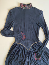 Load image into Gallery viewer, 1970s Georges Rech embroidered jersey jumpsuit