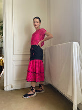 Load image into Gallery viewer, 1980s hot pink & black set