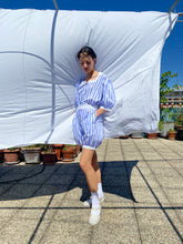 Load image into Gallery viewer, 1980s striped romper