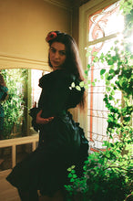 Load image into Gallery viewer, FW 1981-82 Yves Saint Laurent silk taffeta ruffled dress