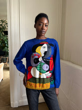 Load image into Gallery viewer, 1990s handmade Picasso sweater
