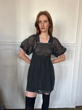 Load image into Gallery viewer, 1970s polka dots mini dress
