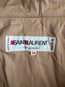 1970s Yves Saint Laurent hooded trench coat