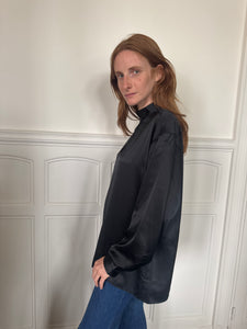 1970s Daniel Hechter satin blouse