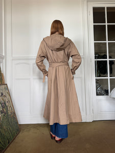 1970s Yves Saint Laurent hooded trench coat